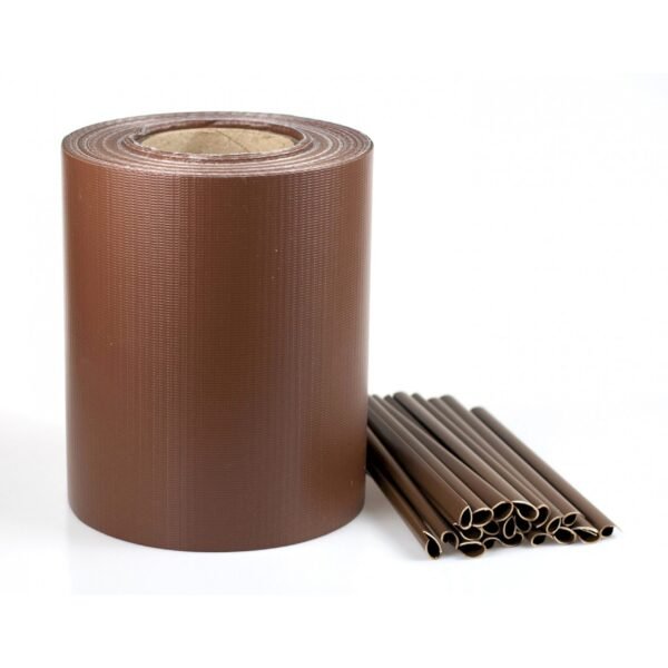 Стрічка для огорожі 190мм x 35м (коричневий)