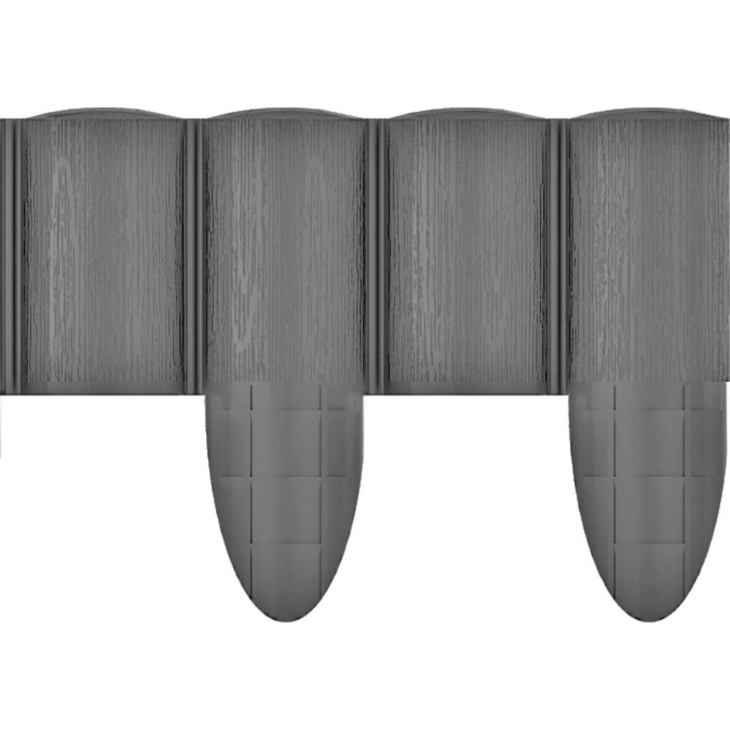 Газонне огородження 4 элементів ECO графіт2