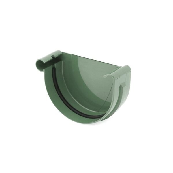 Заглушка ринви ліва BRYZA 75мм зелений