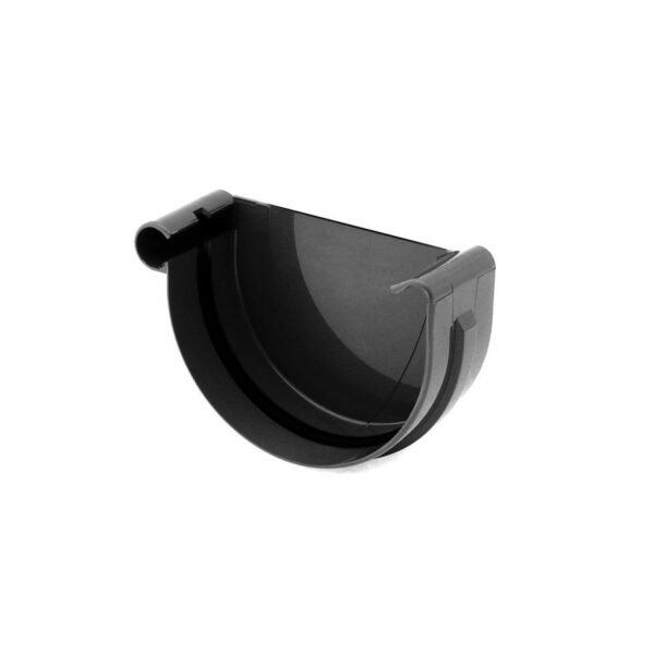 Заглушка ринви ліва BRYZA 75мм чорний