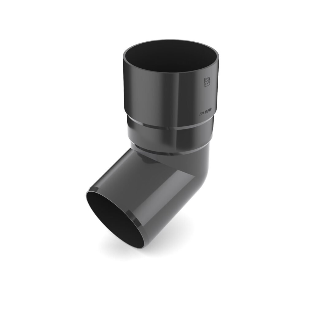 Коліно 67,5° BRYZA 63мм, графіт