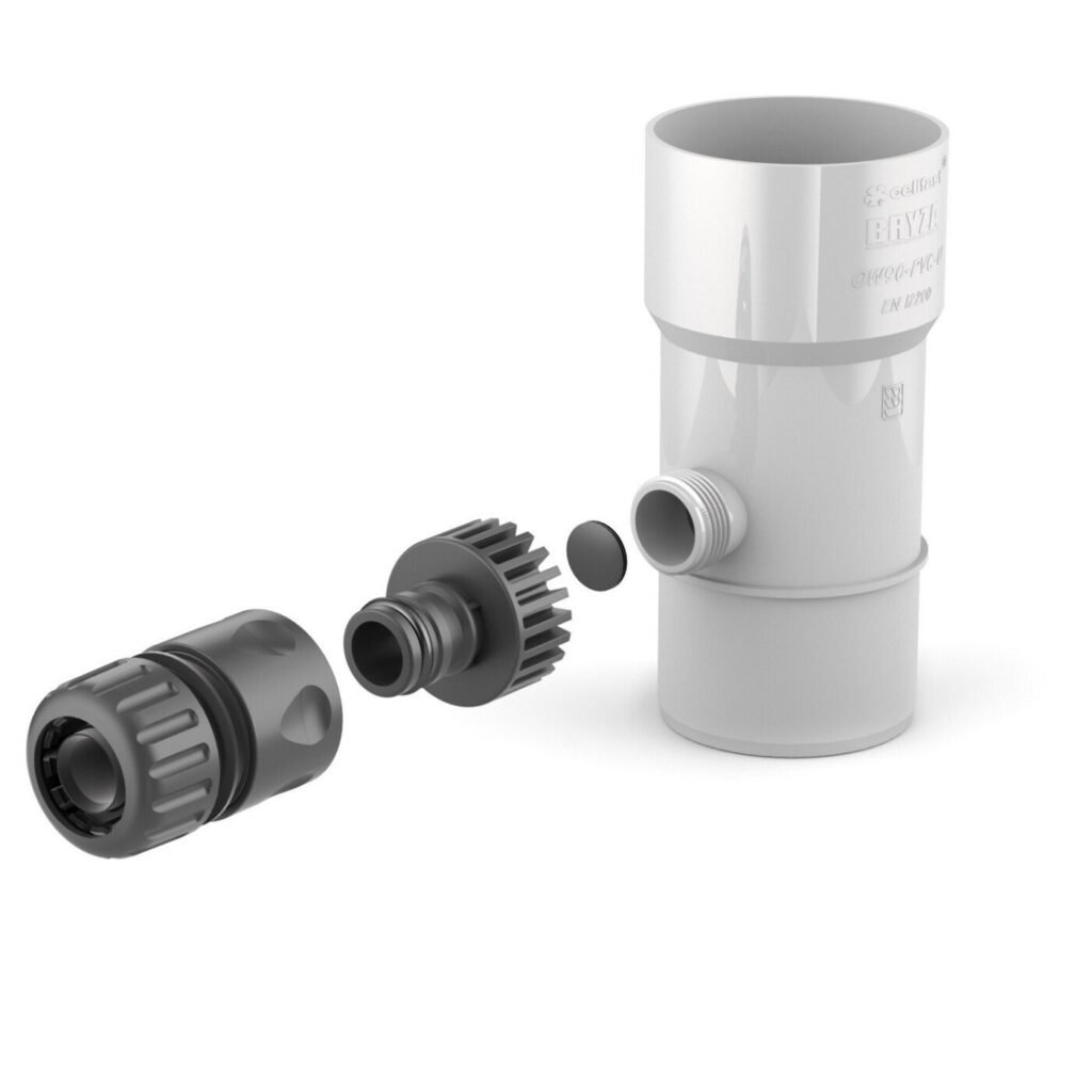 Забірник дощової води BRYZA 63мм білий