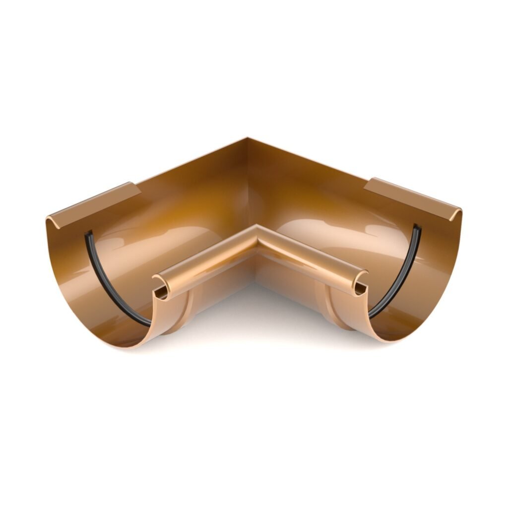 Кут внутрішній 90° BRYZA 125мм мідний