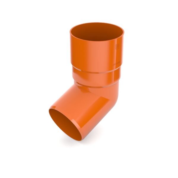 Коліно 67,5° BRYZA 90мм, цегляний