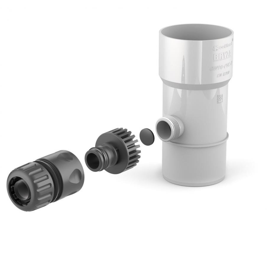 Забірник дощової води BRYZA 90мм білий