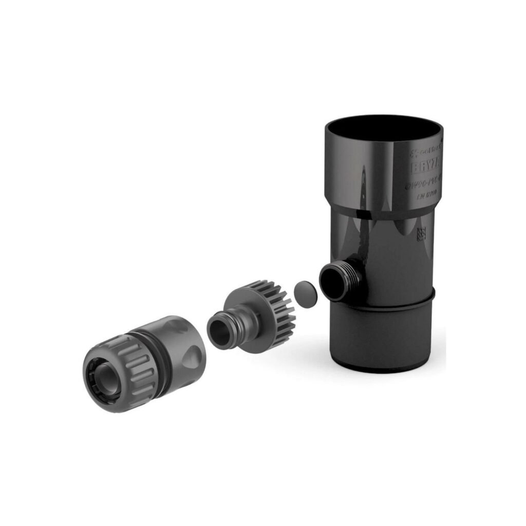 Забірник дощової води BRYZA 90мм чорний