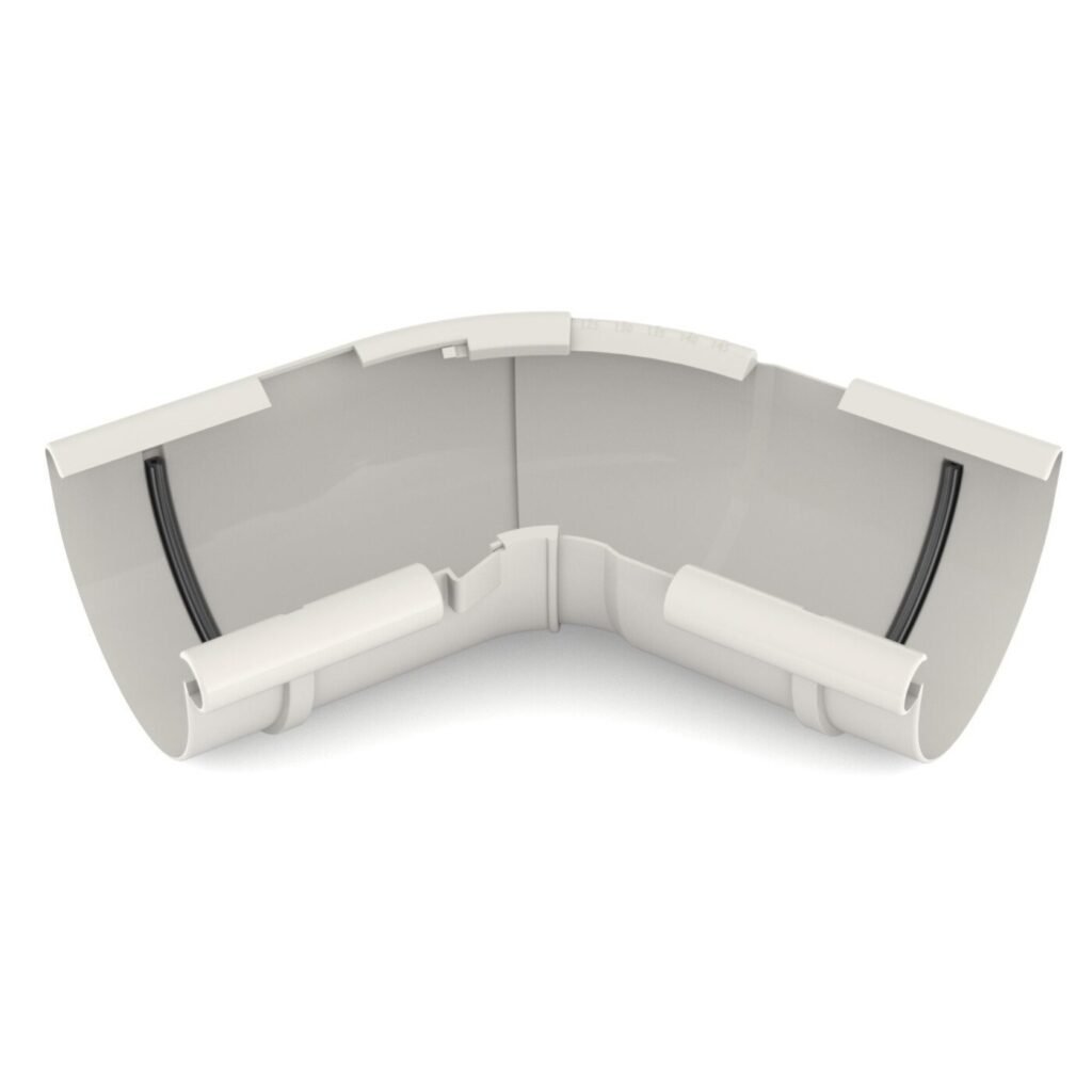 Кут внутрішній регульований 120°-145° BRYZA 125мм білий