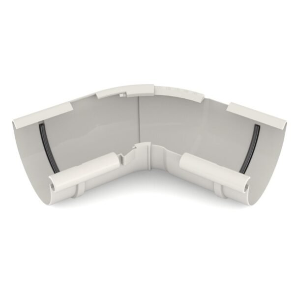 Кут внутрішній регульований 120°-145° BRYZA 125мм білий
