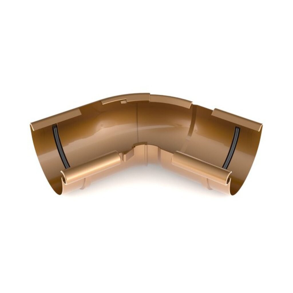 Кут внутрішній регульований 120°-145° BRYZA 125мм мідний