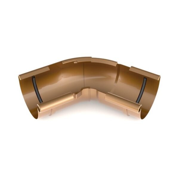 Кут внутрішній регульований 120°-145° BRYZA 125мм мідний