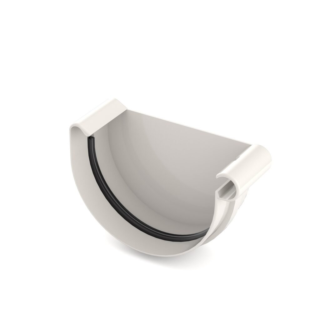 Заглушка ринви права BRYZA 150мм білий