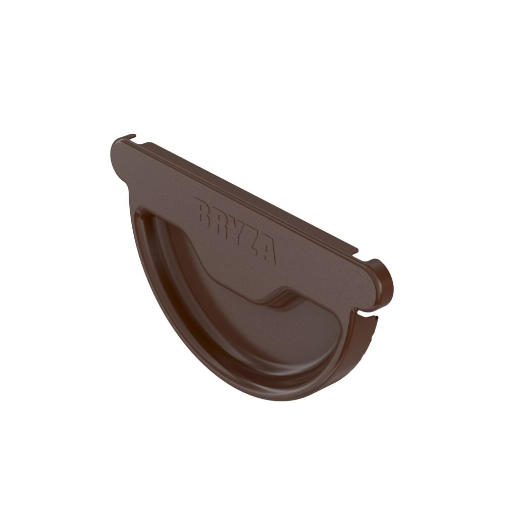 Заглушка ринви універсальна BRYZA STAL 125мм коричневий