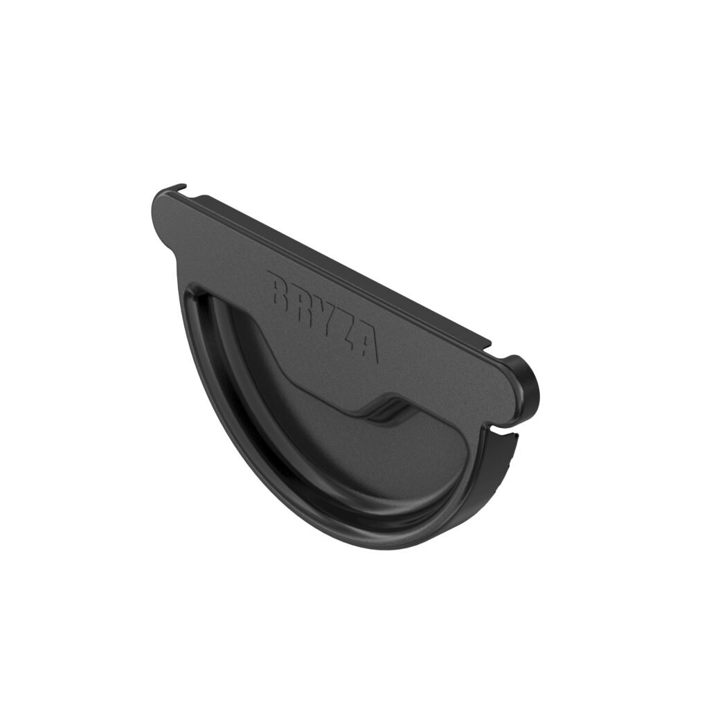 Заглушка ринви універсальна BRYZA STAL 125мм чорний