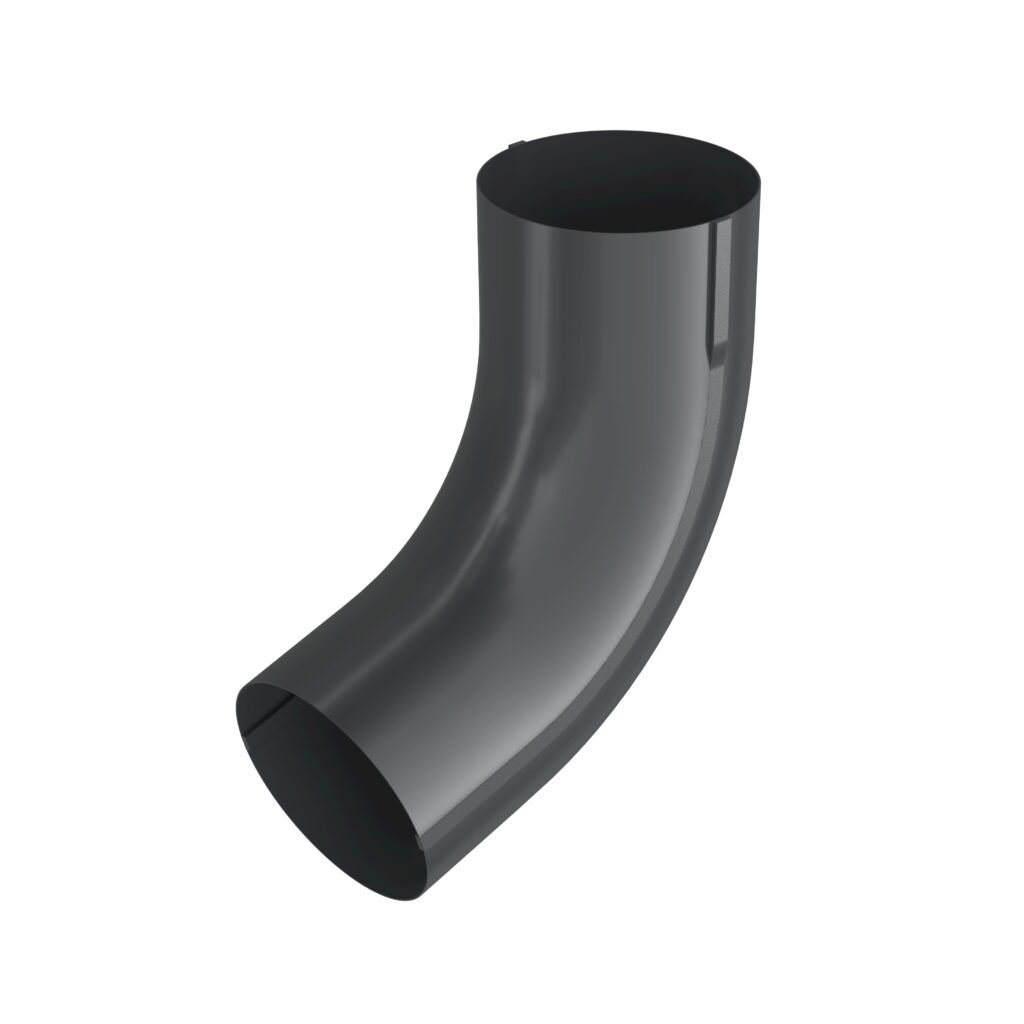 Коліно 72° BRYZA STAL 90мм графіт