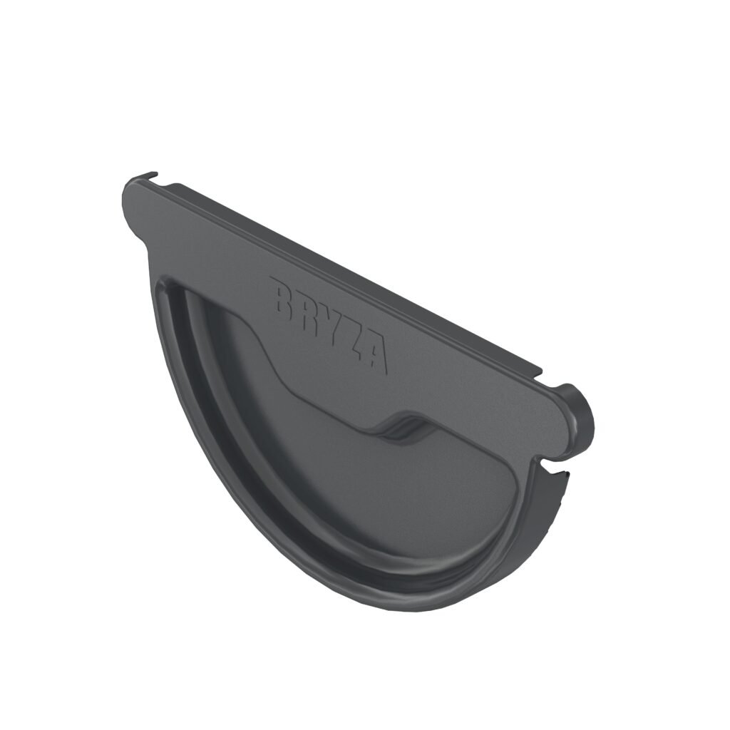Заглушка ринви універсальна BRYZA STAL 150мм графіт