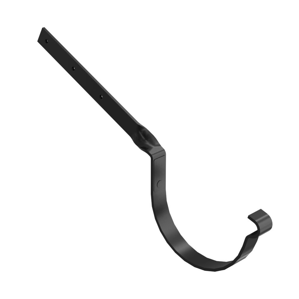Кронштейн ринви зігнутий BRYZA STAL 150мм чорний